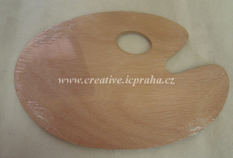 paleta malířská ovál - dřevěná 20x30cm Artix